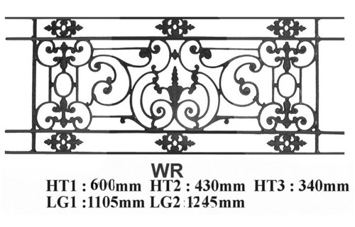 GRILLE DE BALCON GARDE CORPS BALUSTRADE LOISELET - WR