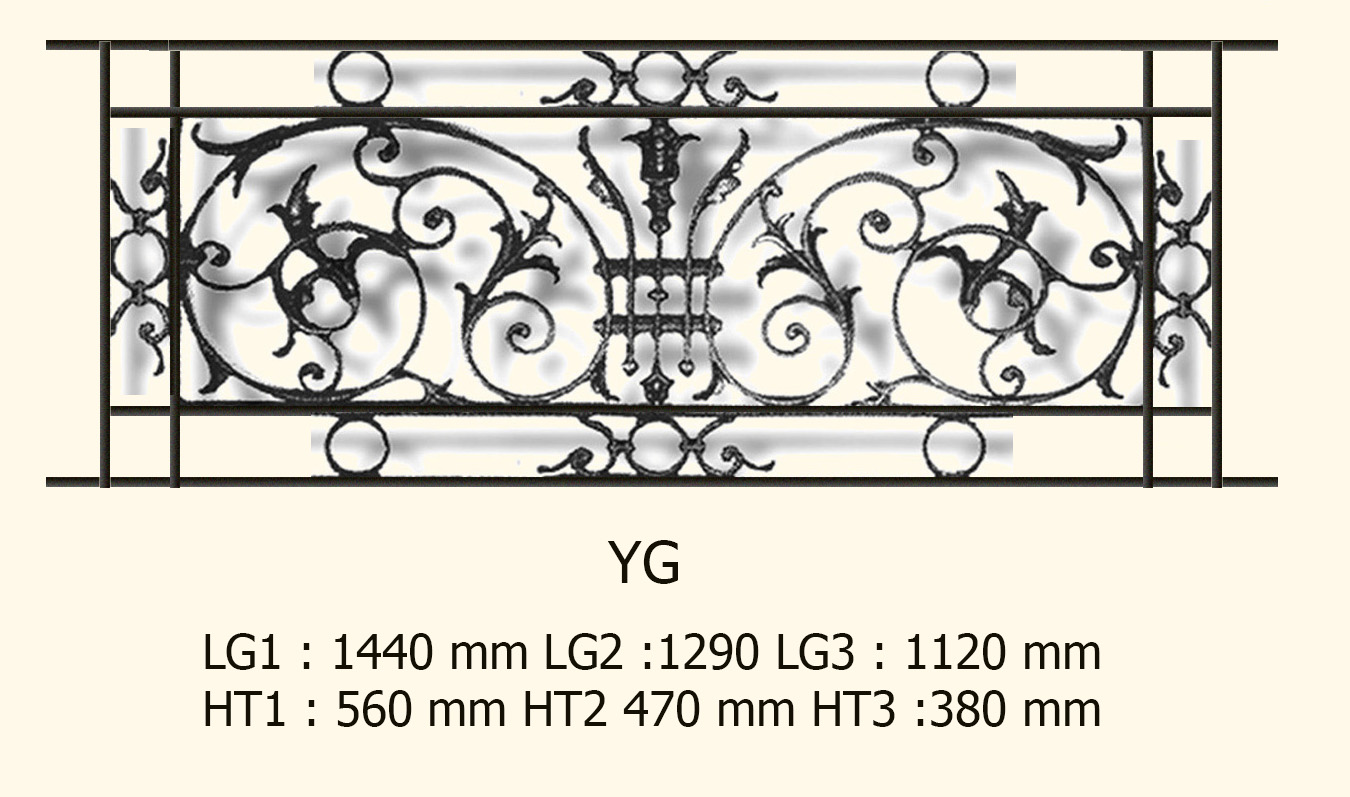 BALCONY GRILL - BALUSTRADE BIRDIE - YG