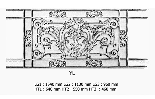 BALCONY GRILL - BALUSTRADE BIRDIE - YL