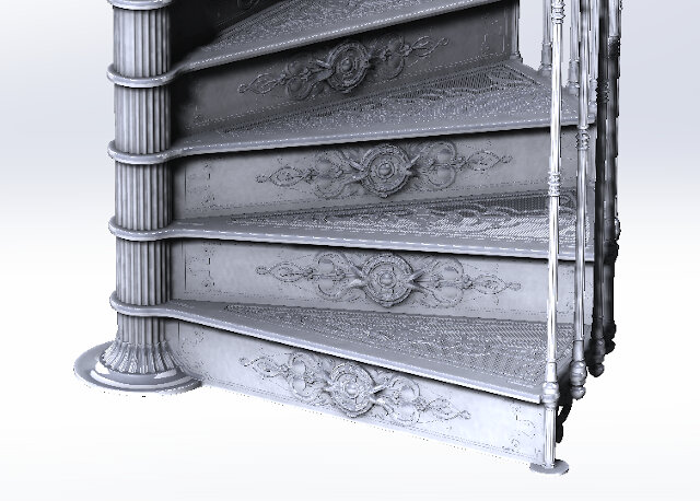 Cast iron stairs Type 970 - PHOTO 1 