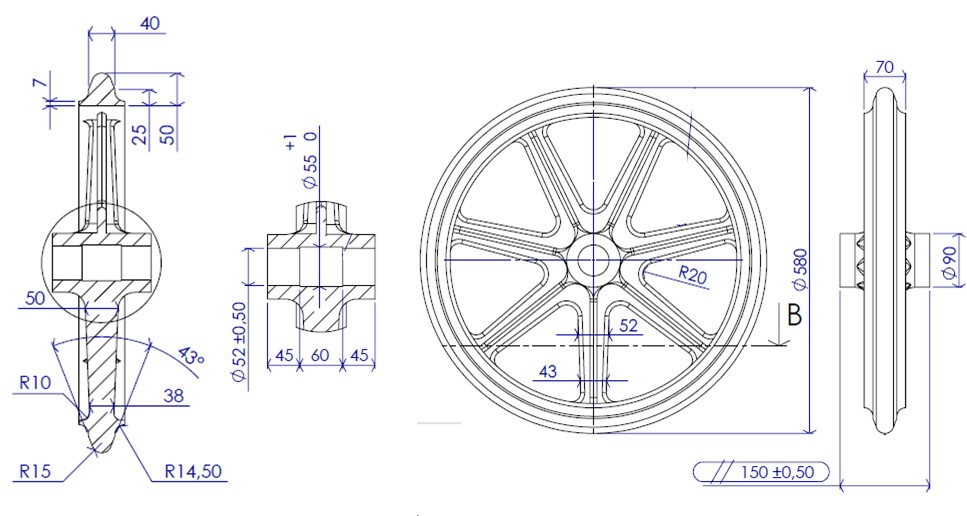 Packer wheel 600